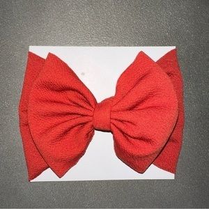 Red bow headband new